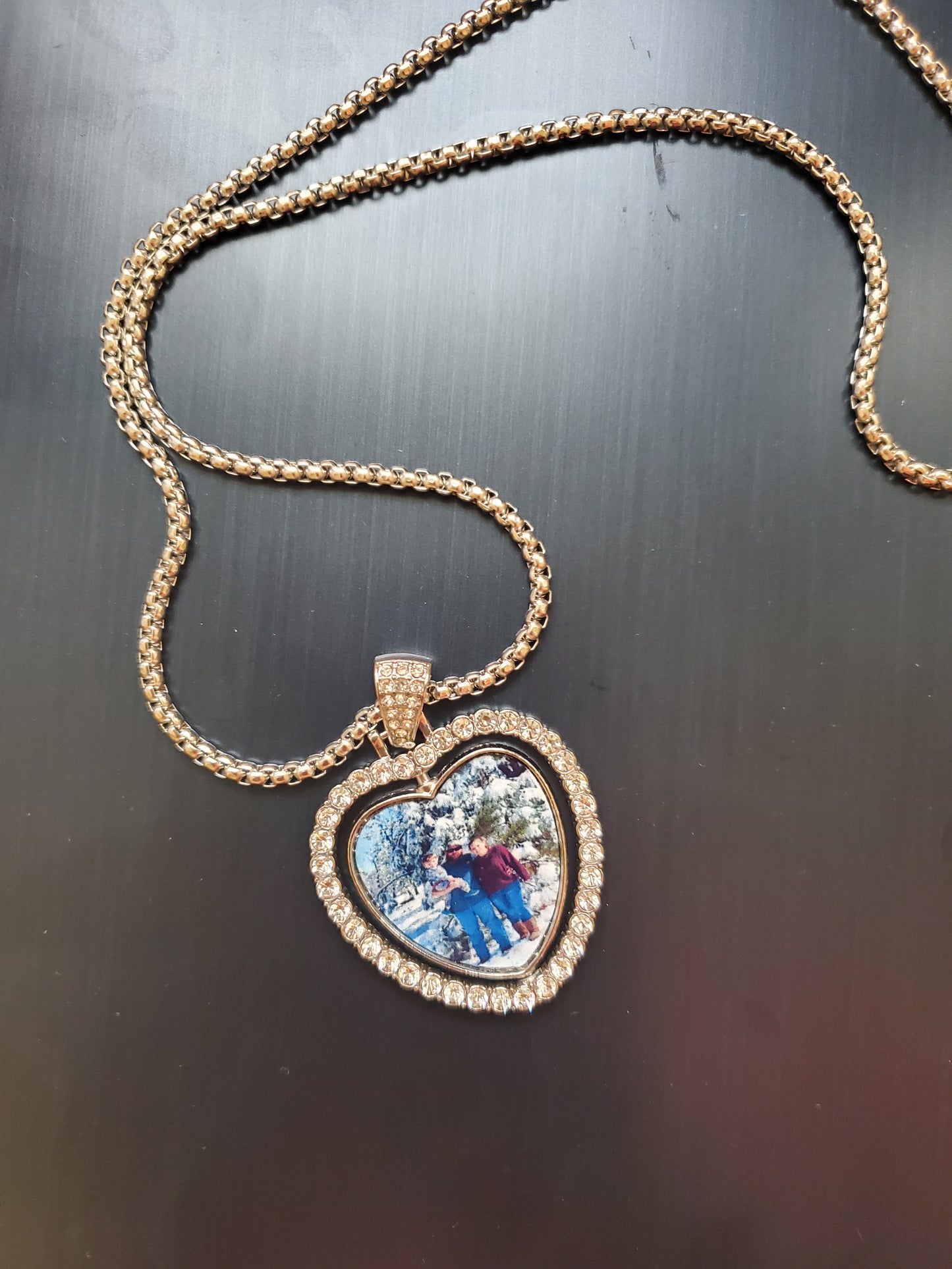 20in custom rhinestone necklace