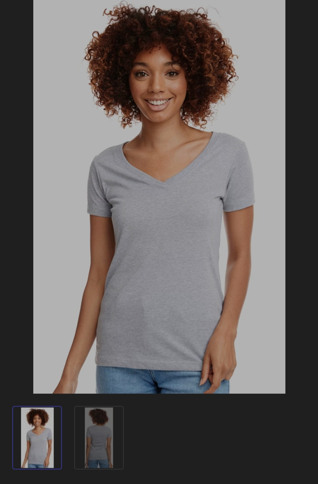 Womens tshirt V neck customizable